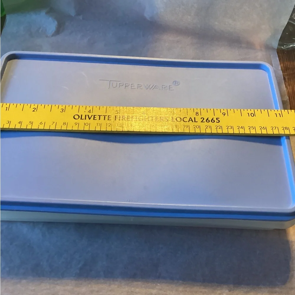 Tupperware Snack-Stor Rectangular Large - light blue seal